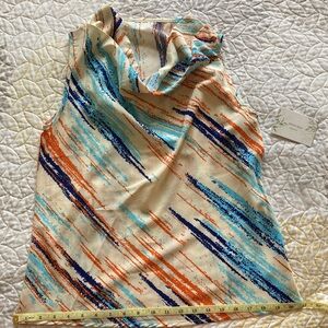 Colorful Sleeveless Top with Stripes